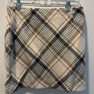 Plaid Mini Skirt NWT